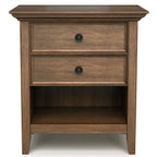 WYNDENHALL Halifax SOLID WOOD 24 inch Wide Bedside Nightstand Table