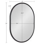Kate and Laurel Caskill Capsule Framed Wall Mirror