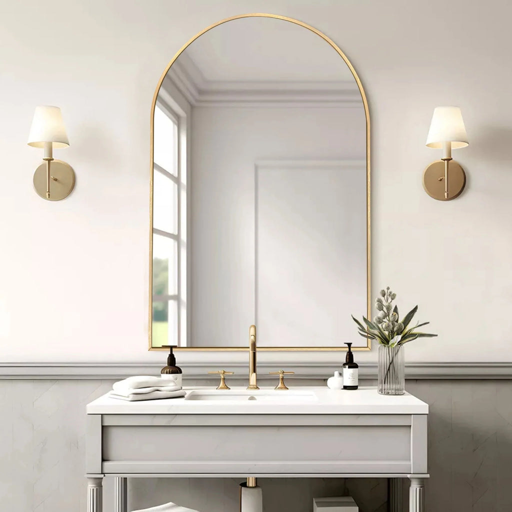 Bathroom Arch Aluminum Wall Mirror Vanity Mirrors