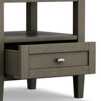 WYNDENHALL Norfolk SOLID WOOD 20 inch Wide Rectangle Transitional End Side Table - 20 inch Wide