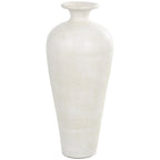 Ceramic Tall Amphora Floor Decorative Vase - White - Roche River Decor