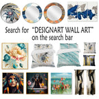 Designart Liquid Ink Spiralscape I Abstract Spirals Metal Wall Art Living Room