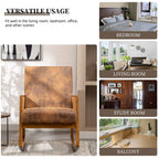 Living room Comfortable rocking chair living room chair Armchair Upholstered Tall Back Accent Glider Rocker