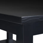 WYNDENHALL Norfolk SOLID WOOD 14 inch Wide Rectangle Transitional Narrow Side Table - 14 Inches wide