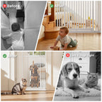 GARDNER PET Extra Tall Cat Gate 51"-87" - Wide Adjustable Safety Gate