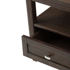 WYNDENHALL Norfolk SOLID WOOD 20 inch Wide Rectangle Transitional End Side Table - 20 inch Wide