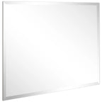 Frameless Beveled Prism Wall Mirror-Square/Rectangluar - Clear