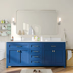 TOOLKISS Aluminum Alloy Round Corner Frame Vanity Mirror