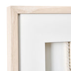 American Art Decor Naut Shore Framed Nautical Knots Wall Decor in Natural 3-piece set