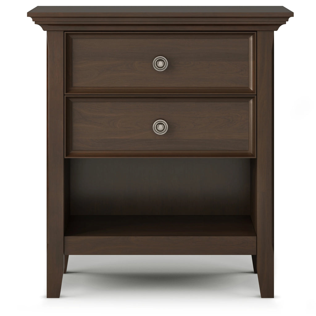 WYNDENHALL Halifax SOLID WOOD 24 inch Wide Bedside Nightstand Table