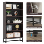 70.8 Inches Tall Bookcase and Bookshelf, 5-Tier Large Bookcases - 11.81D x 31.5W x 70.87H