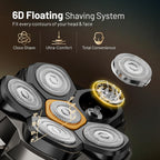 Wyklaus Waterproof Hypoallergenic Head & Face Shaver