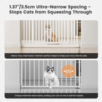 GARDNER PET Extra Tall Cat Gate 51"-87" - Wide Adjustable Safety Gate