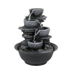 4-Tier Water Fountain Indoor Relaxation Waterfall Feature for Home