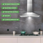 SNDOAS 30-Inch Wall Mount Stainless Steel Range Hood