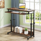 Portable Laptop Desk for Sofa and Bed, Height Adjustable Small Standing Table