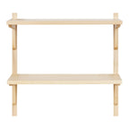 Kate and Laurel Meridien Mid-Century Wall Shelves - 24x8x24