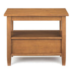 WYNDENHALL Norfolk SOLID WOOD 14 inch Wide Rectangle Transitional Narrow Side Table - 14 Inches wide
