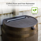 RTS Home Accents 50-Gallon Rain Barrel with Brass Spigot