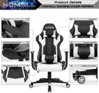 HOMALL Gaming Chair - Ergonomic Leather High Back Office Chair