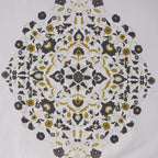 Exclusive Fabrics Medallion Damask Printed Cotton Room Darkening Window Curtains (1 Panel)