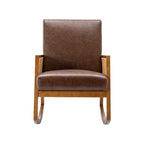 Living room Comfortable rocking chair living room chair Armchair Upholstered Tall Back Accent Glider Rocker