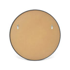 Classic Wooden Frame Farmhouse Round Wall Mirror