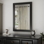 Modern Wall Mirrors, Rectangular Mirror with Wood Framed, Bathroom Mirror Barn Mirror Barn Door Mirror with Multi Size