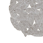 Madison Park Rosalie Textured Feather 3-piece Metal Disc Wall Decor Set