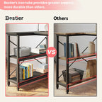 Small L Shaped Desk with Storage Shelves Corner Computer Desk