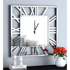 Large Wall Clocks Modern Mirrored Clock